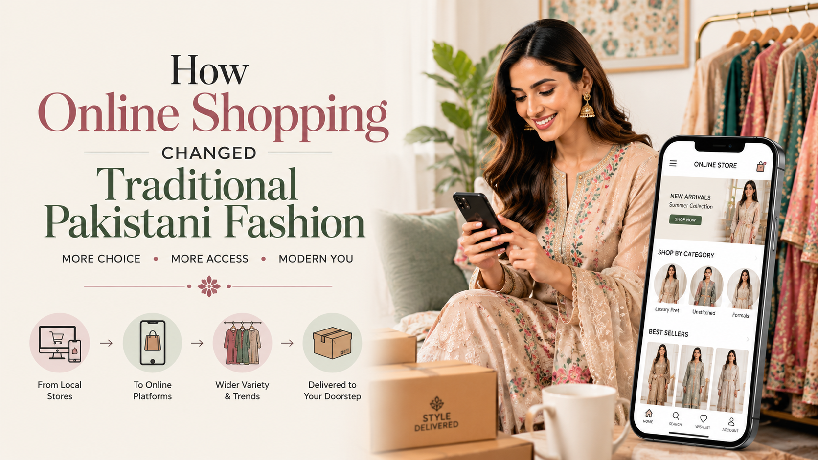 How Online Shopping Changed Traditional Pakistani Fashion