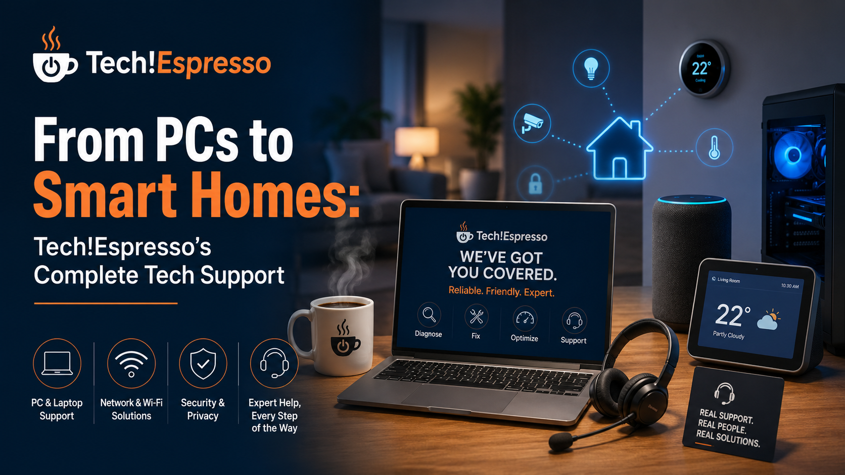 From PCs to Smart Homes: Tech!Espresso’s Complete Tech Support